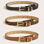 Fashion 1.3 Pairs Of Hardware Mesons With Leather In The Middle (leopard Print Color) Thin Leather Belt With Metal Pin Buckle  Imitation Leather