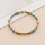 Fashion Color Geometric Square Beaded Bracelet  Glass%2fglazed