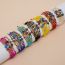 Fashion White Colorful Rice Beads Crystal Beads Glass Eyes Multi-layer Bracelet  Glass%2fglazed