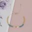 Fashion Gold Semi-precious Copper Beaded Pearl Bracelet  Pearl