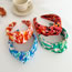 Fashion Orange Fabric Printed Knotted Wide-brimmed Headband