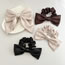 Fashion Red-brown Fabric Bow Hairpin