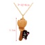 Fashion Color 6 Copper Resin Halloween Series Pendant Necklace