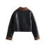 Fashion Black Velvet Lapel Jacket