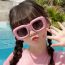 Fashion Glossy Black Square Inflatable Children's Sunglasses