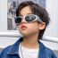 Fashion Black Frame Blue Mercury Pc Irregular Wide Leg Children's Sunglasses