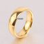 Fashion Gold Metal Glossy Plain Ring