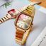 Fashion Gold Belt Stainless Steel Square Dial Watch