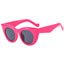 Fashion Transparent Gray Pc Cat Eye Sunglasses
