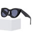 Fashion Glossy Black Pc Cat Eye Sunglasses