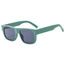 Fashion Solid Green Gray Film Pc Square Large Frame Sunglasses