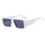 Fashion Really White Pc Square Sunglasses