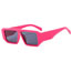 Fashion Pink/jelly White Pc Square Sunglasses