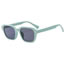 Fashion Transparent Purple Pc Square Large Frame Sunglasses