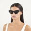 Fashion Tea Douhua Cat Eye Sunglasses