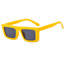 Fashion Yellow Pc Square Large Frame Sunglasses