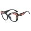 Fashion Big Red And Gray Cat Eye Flower Sunglasses