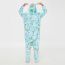 Fashion Blue Pegasus Pegasus Flannel Cartoon Children's One-piece Pajamas