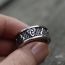 Fashion Silver Alloy Geometric Engraved Men's Ring