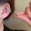 Fashion Silver Copper Diamond Butterfly Ear Cuff