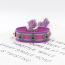 Fashion 20# Alloy Rivet Braided Tassel Bracelet