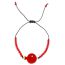 Fashion Red Red Pomegranate Beaded Hand-dropped Fish Bracelet