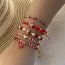 Fashion 4# Rope Metal Dripping Five-pointed Star Eye String Bracelet