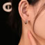 Fashion A Hollow Star Earring Copper Hollow Star Earrings (single)