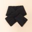 Fashion Black Polyester Patch Sleeve Down Scarf