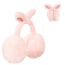 Fashion Solid Color Rose Red Plush Solid Color Earmuffs