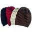 Fashion Date Red Wool Knitted Pleated Beanie