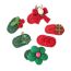 Fashion 6cm Flower Yarn Clip Green - 1 Piece Three-dimensional Flower Wool Hair Clip