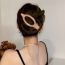 Fashion Nude Color Acrylic Oval Hollow Gripper