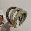 Fashion Oil Painting White Wool Braided Wide-brimmed Headband