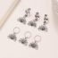 Fashion Spiral Style Alloy Petal Spiral Braided Hair Ring