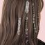 Fashion Silver Set Of 20 Pieces Alloy Geometric Gravel Snake Hair Ring Set