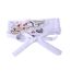 Fashion White Wide Belt With Woven Crane Embroidery