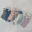 Fashion Light Gray [1 Pair] Coral Fleece Colorblock Mid-calf Floor Socks