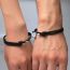 Fashion 3# A Pair Of Alloy Geometric Magnetic Love Cord Bracelets