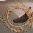 Fashion 5# Alloy Snake Bone Chain Twist Chain Bracelet Set