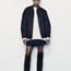 Fashion Khaki Plush Stand Collar Zipper Jacket