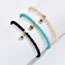 Fashion Color Resin Geometric Beaded Eye Bracelet Set