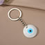 Fashion Sky Blue Resin Geometric Round Eyes Keychain