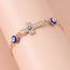 Fashion Love 2 Alloy Dripping Eyes Diamond Love Anklet