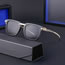 Fashion Black On The Top And Bean Flower Gold On The Bottom Gradually Gray Pc Square Large Frame Sunglasses