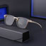 Fashion Bright Black Gold Anti-blue Light Pc Square Large Frame Sunglasses