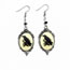 Fashion 4# Alloy Embossed Crow Earrings