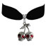 Fashion 3# Alloy Geometric Skull Velvet Necklace