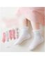 Fashion Bowknot Bunny [spring And Summer Mesh 5 Pairs] Cotton Printed Breathable Mesh Kids Socks