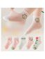 Fashion Lace Love [spring And Summer Mesh 5 Pairs] Cotton Printed Breathable Mesh Kids Socks